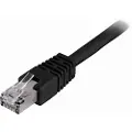 Deltaco STP-625S - Koblingskabel - RJ-45 (hann) til RJ-45 (hann) - 25 m - foliebelagt uskjermet tvinnet kabelpar (F/UTP) - CAT 6 - formstøpt - svart