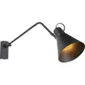 QAZQA Designvegglampe sort justerbar - Luna