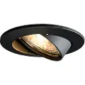 QAZQA Moderne nedfelt spotlight sort tiltbar - Edu