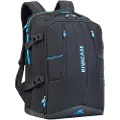 Rivacase Riva Case Borneo Series 7860 - Notebookryggsekk - 17.3 - svart, isblå