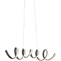 QAZQA Designpendel svart dimmbar inkl. LED stor - Twisted