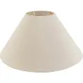 QAZQA Stofflampeskjerm beige rund vinklet 50/17,5/25