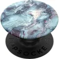 PopSockets Swappable PopGrip - Fingergrep/stativ for mobiltelefon - marmorblå