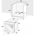 Beko BIDM15500XDS - Ovn - innebygd - fordypning - bredde: 56 cm - dybde: 55 cm - høyde: 59 cm - med selvrens - Klasse A+