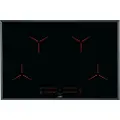 AEG IPE84531FB - PureBlack - induksjonskomfyrtopp - 4 plater - Nisje - bredde: 75 cm - dybde: 49 cm - med avskrådd ramme - svart