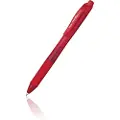 Pentel Energel X, Uttrekkbar gelépenn, Rød, Rød, Translucent, Plastikk, Gummi, Gummi, Ambidekstriøs