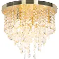 QAZQA Klassisk taklampe gull/messing 35 cm - Medusa