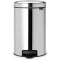 Brabantia 113581, 12 l, Rund, Rustfritt stål, Plast, Pedal, 25,1 cm