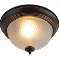 QAZQA Klassisk taklampe brun opal - Classico