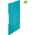 Leitz displaybok WOW, A4, PP, med 20 lommer, isblå laminert overflate, overflatestruktur med 3D-preging, - 1 stk (4631-00-51)