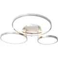 QAZQA Moderne taklampe stål inkl. LED og dimmer - Rondas