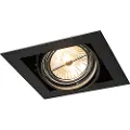 QAZQA Innfelt spotlight svart G53 111mm justerbar - Oneon