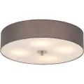 QAZQA Rustikk taklampe grå 50 cm - Drum