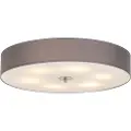 QAZQA Rustikk taklampe grå 70 cm - Drum