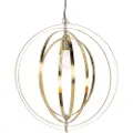 QAZQA Vintage pendellampe messing - Rings