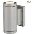 SLV MYRA væglampe, op/ned, 2xGU10, IP55, grå