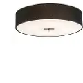 QAZQA Rustikk taklampe sort 50 cm - Drum Jute