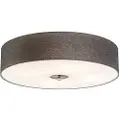 QAZQA Rustikk taklampe grå 50 cm - Drum Jute