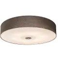 QAZQA Rustikk taklampe Taupe 70 cm - Drum Jute
