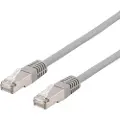 Deltaco STP-65AU - Koblingskabel - RJ-45 (hann) til RJ-45 (hann) - 5 m - foliebelagt uskjermet tvinnet kabelpar (F/UTP) - CAT 6a - halogenfri, formstøpt - grå