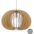 Eglo Cossano, Fleksibel montering, Lønnetrefarget, Nickel, Brun, Stål, Tre, Innendørs