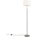 QAZQA Moderne gulvlampe hvit rund - VT 1