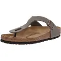 Birkenstock for man. 43391 Grey Gizeh Birko-Flor Sandals (45), Flat, None, Casual