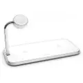 ZENS Triple Alu. Lader Qi Trådløs Hvit til Apple Watch Lader