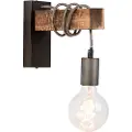 QAZQA Industriell vegglampe svart med tre - Gallow