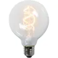 LUEDD E27 LED-pære med vridd glødetråd G95 klar 5W 400lm 2200K