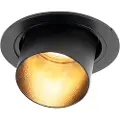 QAZQA Moderne innfelt spotlight sort rund tiltbar - Installa