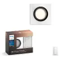 Philips Connected Milliskin - Utspart lampe - LED-lyspære - GU10 - 5.5 W (ekvivalent 25 W) - klasse A - kjølilg hvitt lys - aluminium