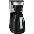 Melitta EasyTop Therm - Kaffemaskin - 12 kopper - svart / sølv