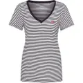 Levi's for woman. 85341-0004 THE PERFECT TEE PITCH NECK T-shirt white, black (XXS), Casual, Cotton, Short sleeve