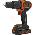 Black & Decker BLACK+DECKER BDCHD18KB-QW - Hammerbor/driver - trådløs - 2 hastigheter - nøkkelfri borhylse 10 mm - 40 N·m - 2 batterier - 18 V