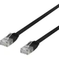 Deltaco patch cable - 30 cm - black - Svart - 0.3 meter