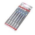Bosch 2 608 636 705, Stikksagblad, Aluminium, Epoxy, Profil, Sandwich material, Blad metall (tynn), Bimetall, 1,2 mm, 13,2 cm, 5 stykker