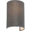 QAZQA Moderne vegglampe grå - Simple Drum Jute