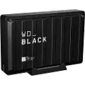 Western Digital WD_BLACK D10 Game Drive WDBA3P0080HBK - Harddisk - 8 TB - ekstern (bærbar) - USB 3.2 Gen 1 - 7200 rpm - svart