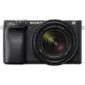 Sony a6400 ILCE-6400M - Digitalkamera - speilløst - 24.2 MP - APS-C - 4K / 30 fps - 7.5optisk x-zoom E 18-135 mm OSS-linse - Wi-Fi, NFC, Bluetooth - svart