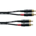 Cordial CFU 1.5 CC, 2 x RCA, Hankjønn, 2 x RCA, Hankjønn, 1,5 m, Sort