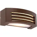 QAZQA Moderne vegglampe rustbrun IP44 - Hurricane 1