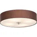 QAZQA Rustikk taklampe brun 50 cm - Drum