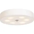 QAZQA Rustikk taklampe hvit 70 cm - Drum