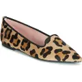 Pretty ballerinas for woman. 43282 Ella animal print leather shoes (37), Flat, Suede, None, Casual