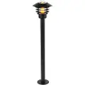 QAZQA Moderne utendørslampe sort 100 cm IP44 - Prato