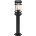 QAZQA Moderne utendørslampe sort 50 cm IP44 - Gleam