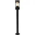 QAZQA Moderne utendørslampe svart 80 cm IP44 - Gleam