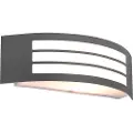 QAZQA Moderne vegglampe mørkegrå IP44 - Sapphire Deluxe