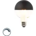 LUEDD E27 Dimmerbar LED-glødelampe med speilreflektor G95 svart 550lm 2700K